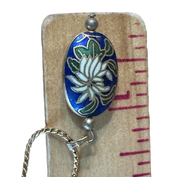 VTG Avon enamel cloisonne’ pendant necklace 1982  19” - Picture 5 of 8